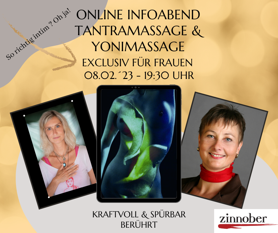 Online Infoabend Tantramassage Frauen Zinnoberschule